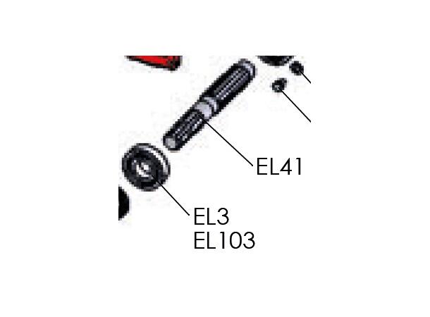 EL41 aksel m/spline 1 3/8"-Z6 ELBA