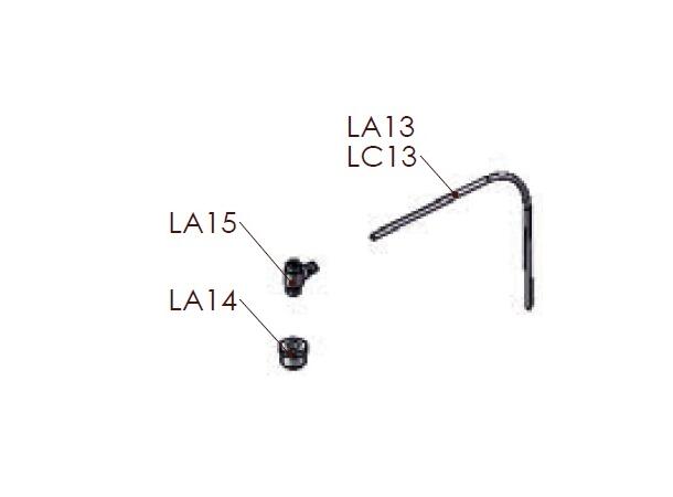 LA15 nippel 1/8"x4x90° MEC