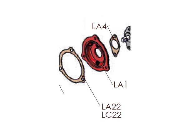 LA1/LB01 mellomflens aut. smøring MEC