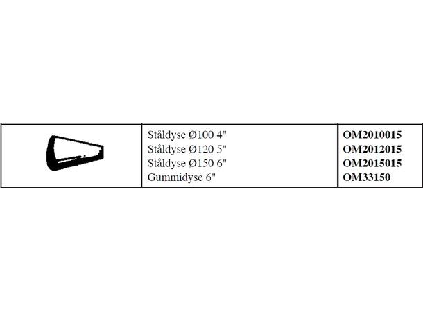 OM ståldyse 6"/ Ø150x60