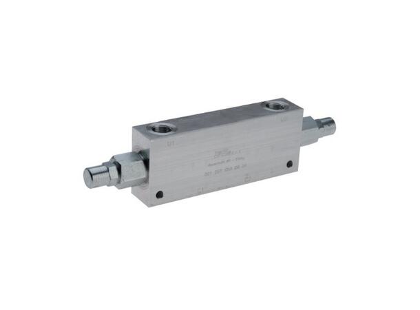 Oversenterventil dbl. 1/2" 220bar justeringsområde 30-220bar, pilot 4,5:1