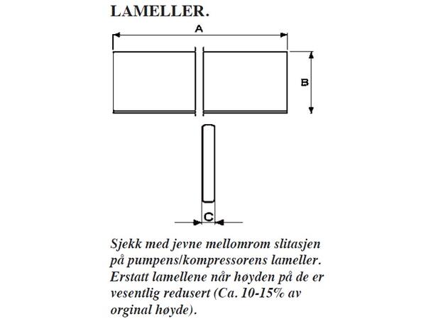 Lamell 450x46.5x6.5  (AME7) MEC8000