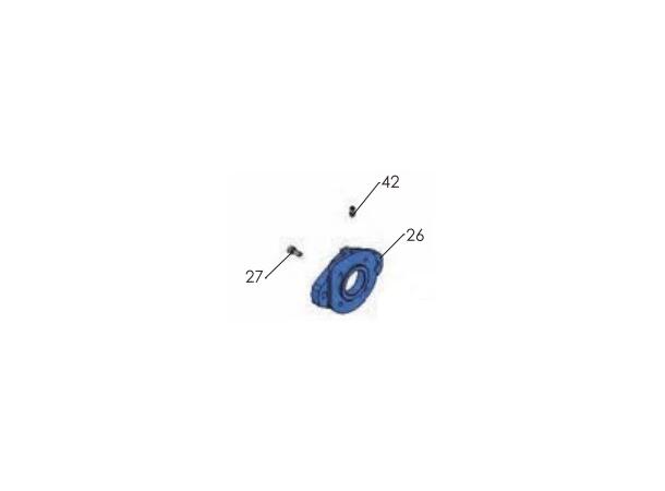 RIF26 flens kanon hyd.motor Svivel