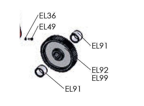 EL99 Tannhjul Z60-M3  utv. 1:3 ELBA 6500