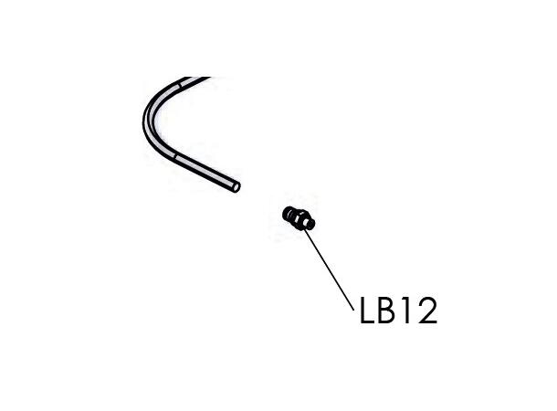 LB12 nippel 1/8x6mm MEC/WPT.