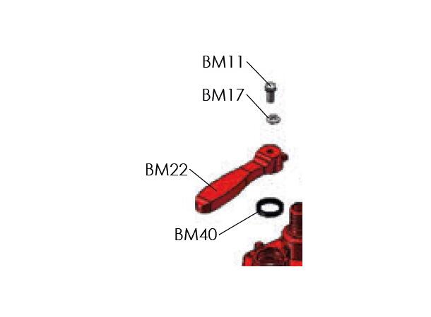 BM22 sjaltehåndtak MEC1-1600