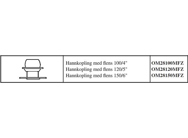 OM hankobling m/flens 5"/ Ø120