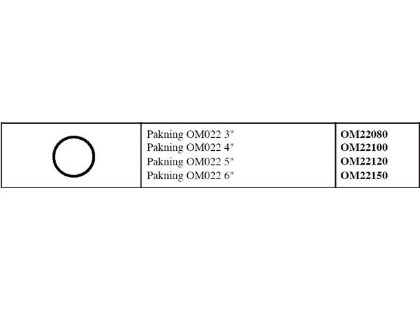 OM pakning  3"/ Ø80