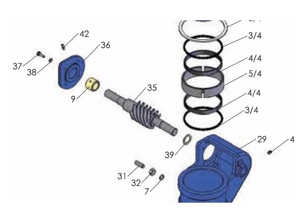 RIF35 snegle kanon man. ny Svivel