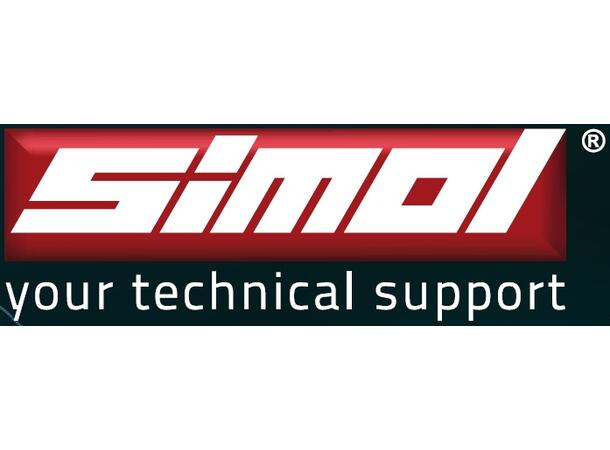SIMOL støtteben 2500kg - 3-steg (sveiv) Lh=576mm / Q80mm