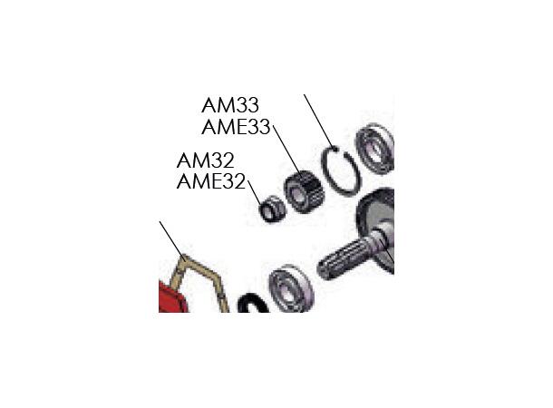 AME33 tannhjul Z23-M2,5 MEC6500-8000