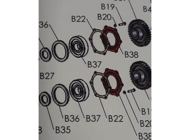 Kulelager NU408 (B37) BR