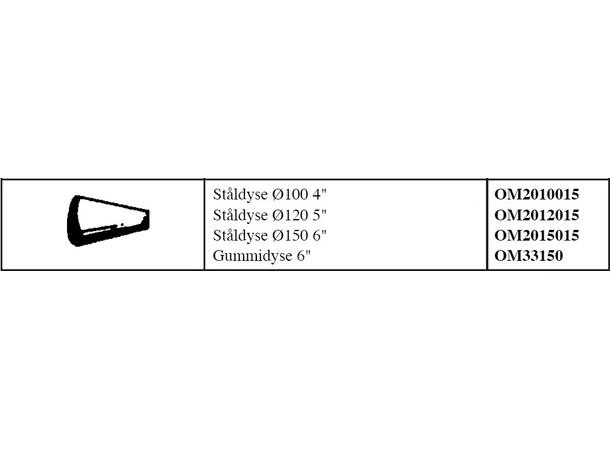 OM ståldyse 4"/ Ø100x50