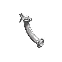 OM bend 90gr. 6"/ Ø150 m/klam.+ ring