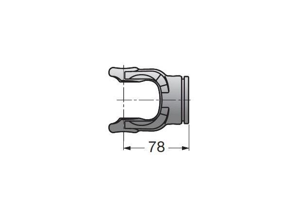RØRGAFFEL G1/101 - YTRE Ø32,5mm RØR