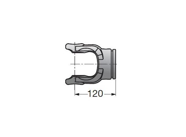 RØRGAFFEL  108 (gml.) - YTRE Ø63,0mm RØR