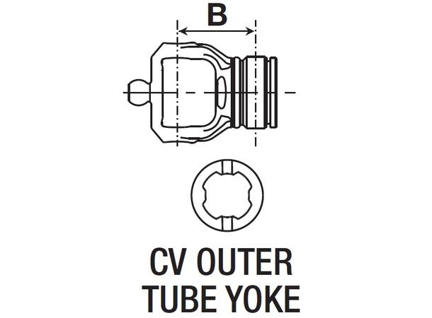 RØRGAFFEL YTRE 80° SFT S6