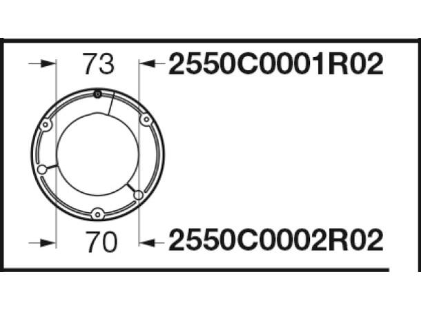LØPERING BYPY SFT S2-S4-S5 - INDRE S2-S4-S5.  Ø70,0 x 118,0mm