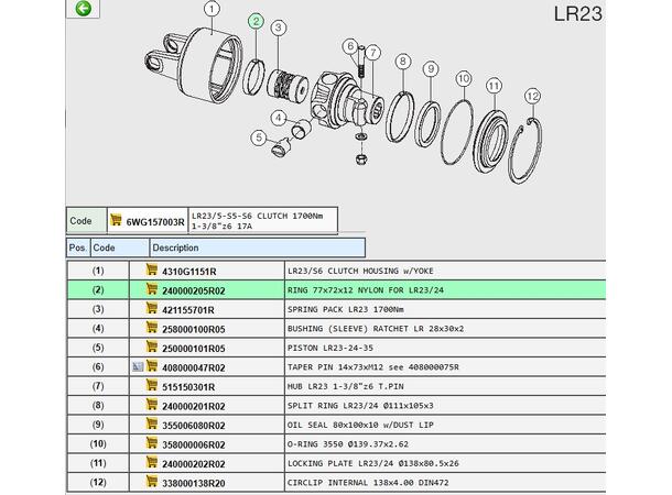 BYPY FORING LR23/LR24 0