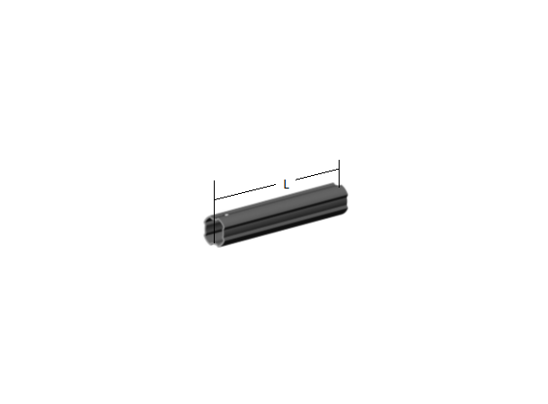 PROFILRØR S8 Ø58,2x3,2mm. 1,0M SFT S8 og H7 - ytre  1,0 meter