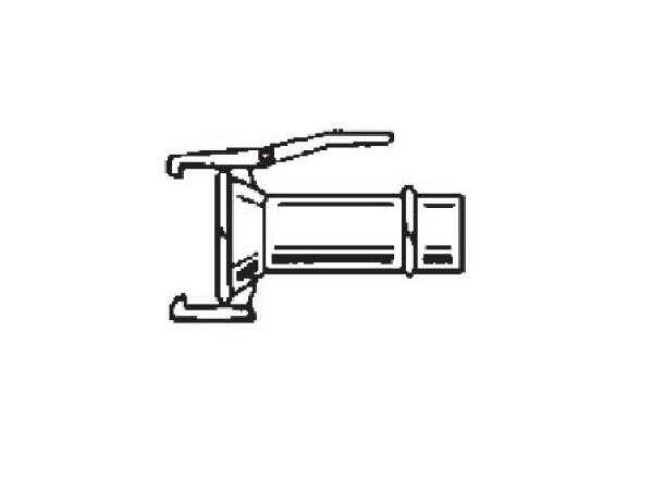 OM hunkobling for slange 4"/ Ø100x100