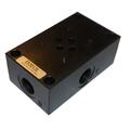 Underplate NG06 side porter 1/2" bsp, Stål