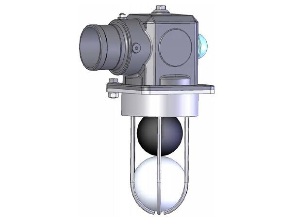 Overløpsventil 217/E Mod. BPU-Ø100mm