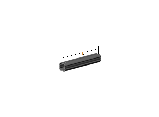 PROFILRØR S6 Ø53,9x3,2mm. 3,0M SFT S6 - ytre  3,0 meter standard