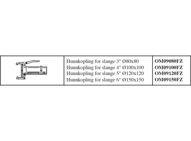 OM hunkobling for slange 6"/ Ø150x150