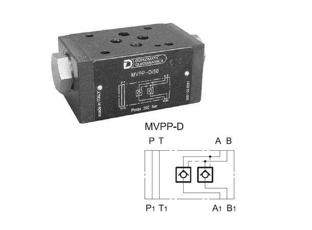 Tilbakeslagsventil MVPP-D/50/IC CHM3-D/10N/IC Cr.pressure 15bar NG06