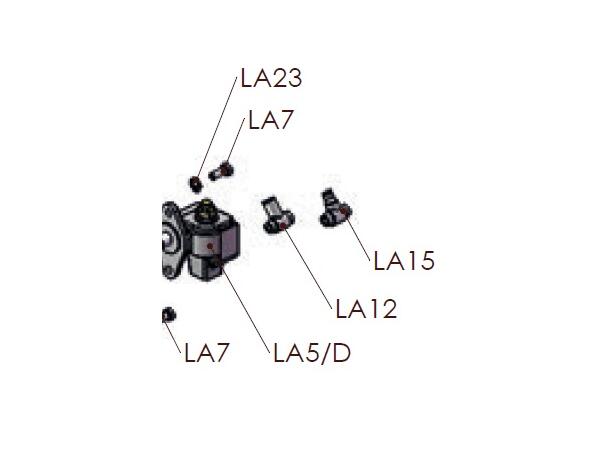 LA5/D oljepumpe DX Automatisk smøring ny MEC 1000-5000
