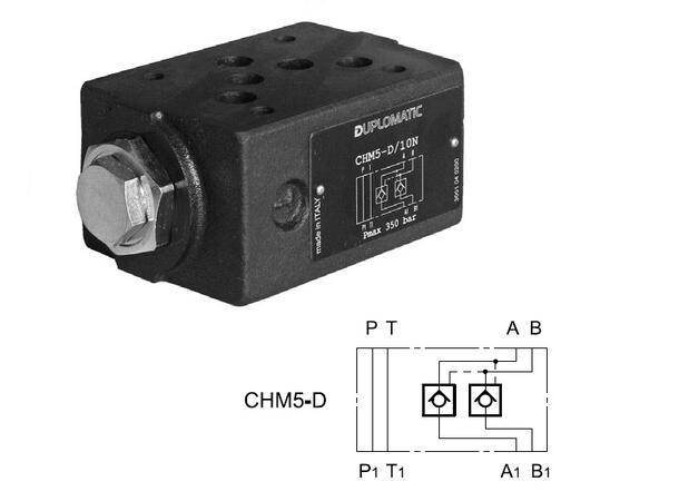 Tilbakeslagsventil CHM5-D/11N A+B pilot Cetop 05