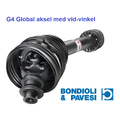 G4 GLOBAL AKSEL 28kw m/80°-vidvinkel og BRYTEBOLT-KOBLING LB 1700Nm