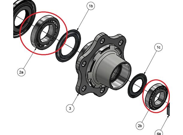 Kulelager 30213-32210 kit for Q70/661-NA kpl. sett