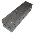 Montasjeblokk 4 x NG6 side porter, aluminium