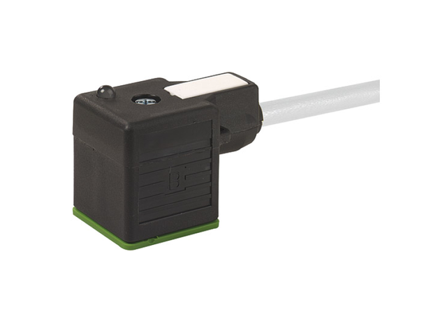 Spolekontakt FORM A, 3m, PUR/PVC-kabel 230V AC/DC, LED og Transientbeskyttelse