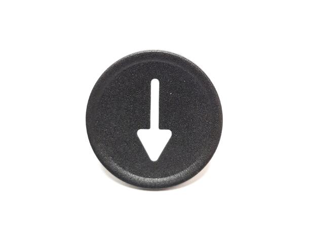 Trykkplate for trykknapp hvit pil