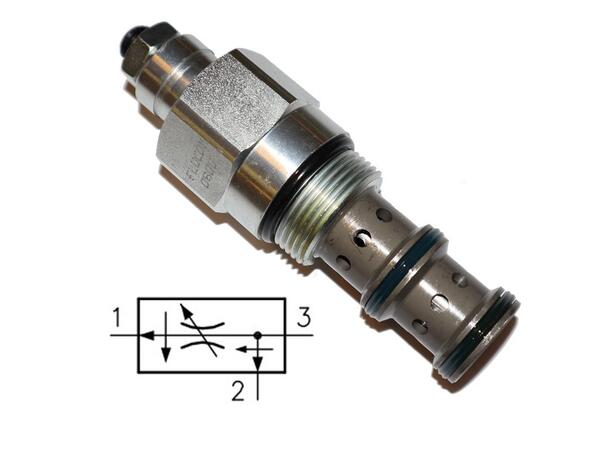 Volumkontr.v. DPC 50/T-N 16-30 l/min 3-veis, trykk.komp.