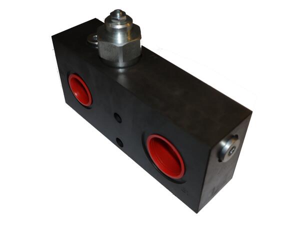 Blokk for bakmontert kran 1"-1 1/4" med LPI 50 P=1", T=1 1/4"