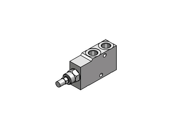 Oversenterv. enkel 3/4" 350bar i stål VBCD/A SE, V2190.A120
