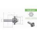 Nav Q70x500 8/220/275. M18, 8-bolt - 3750kg/40kmt