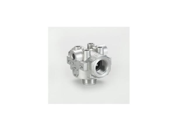 Filterhode Duramax G 1", 1,7 bar bypass Med tilpasning for indikator, plugged