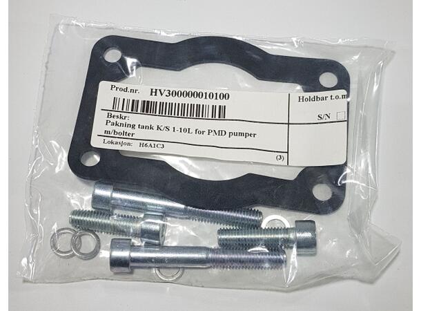 Pakning tank K/S 1-10L for PMD pumper m/bolter