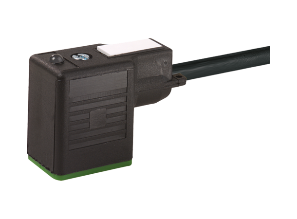 Spolekontakt FORM BI, 5m PUR 24V AC/DC, LED og transientbeskyttelse