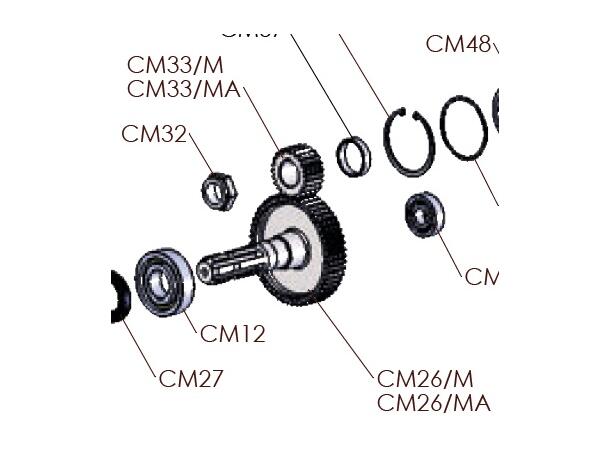 CM33 tannhjul Z23-M2,5 MEC9-11-13500