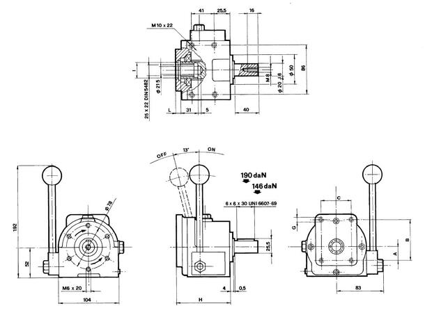 Mekanisk kobling HI-20/R-AB, Gr.1 / 2 Reversibel - 9 daNm - New_EgilEng