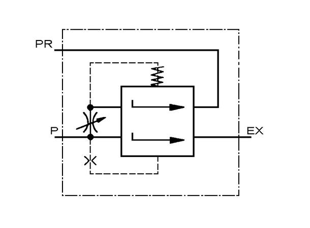 Mengdereguleringsventil 1/2" 3-veis FRF00320MG12050 Zn plated (=11149)