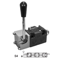 Retningsventil DSH3L-S4/10N manuell Cetop 03, 60l/min 350bar