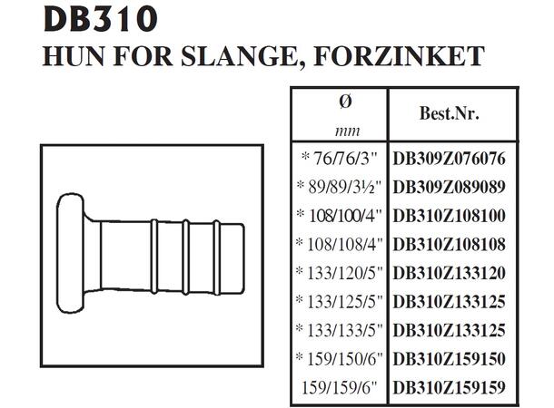 BAUER hun for slange 5"/ Ø133X125