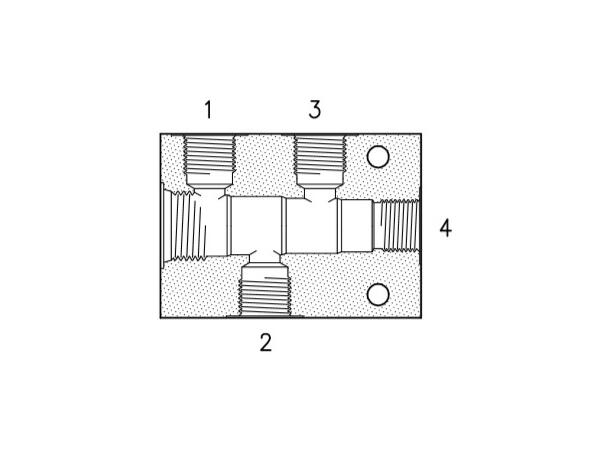 Hus for 30/4 1/2" G4 stål, 30-C4-B08/FE